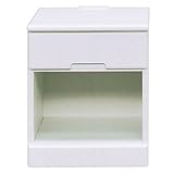 シック 幅40cm サイドテーブル ベッドテーブル ホワイト 完成品