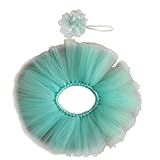 Tonsee ベビー用着ぐるみ 赤ちゃん 可愛い スカート ヘアバンド付 百日記念 写真 撮影用 (グリーン)