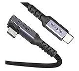 Type C ケーブル 2M L字USB 3.1 (3.0 / 2.0) 対応PD 最大100W/5A 急速充電 4K 60HZビデオ伝送 高耐久 ナイロン編み 10Gbps Macbook Pro/Air、pad等対応 LOEKU (L字 2M)