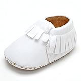 （イスタミコ) Estamico 幼児ユニセックススエードモカシンは、まず靴をウォーキング 12センチメートル ブルー ホワイト