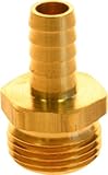 配管工's Choice 91234 Barbedホースアダプタ、オスホーススレッドホースバーブ、3 / 4インチMHT X 1 / 2インチBarb ( Pack of 5 )