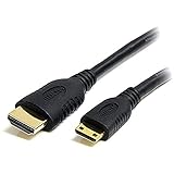 StarTech.com ディスプレイ変換ケーブル/Mini HDMI - HDMI 1.4/50cm/4K30Hz/BK
