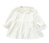 WIN 子供服 ガールズ ワンピース チュニック 学式 入園式 卒業式 卒園式 キッズ 子供服 女の子 ガール ガールズ (110cm, ホワイト)