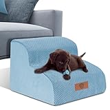 Masthome 犬 階段 犬スロープ階段 ドッグステップ 犬用ステップ 4段 高さ51cm 段差解消 ペット用 ステップ 階段 滑り止め 犬用 4段踏み台 安全 カバー取り外し可能 ペット用品 小型犬 室内犬 高齢犬 猫犬に適用 ブラウン グレー ホワイト ブラック ブルー