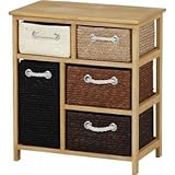 ランドリーチェスト 3段 木製 引き出し収納付き ナチュラル 【完成品】 【代引不可】 生活用品 インテリア 雑貨 日用雑貨 洗濯用品 ハンガー [並行輸入品]