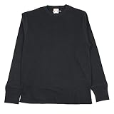 グラッドハンド 27 Tシャツ メンズ 長袖 ロンT 厚手 クルーネック スタンダード ワッフル サーマル 無地 パックT GLADHAND STANDARD WAFFLE L/S T-SHIRTS (BLACK, XL)