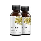 Thorne (ソーン) ビタミンD&Kサプリメント ビタミンD + K2 リキッド ディスペンサー付き液体 リキッド 30ml 2個セット 【合計60ml/1200回分】