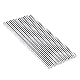 B Blesiya 10個/セット　ラウンドロッド　旋盤丸棒　HSS　シルバー　100mm長さ　高品質　耐久性