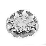 Bluesky 10個入りシルバートーンラウンドシェイプ家具プルハンドルノブグリップ28 mm Diaのキャビネット食器棚ドレッサードア引き出し