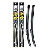 NWB(エヌダブルビー) デザインワイパー スズキ エブリイ/エブリイ ワゴン（DA64V/DA64W）用 フロント2本セット 運転席側D40＋助手席側D40 U字 エアロ グラファイト