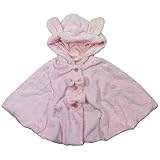 《秋冬春対応》(日本製) Pample Mousse(パンプルムース) ファーフード耳付きマント F(80cm~90cm)/PK NO.DP-74109