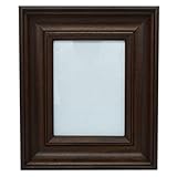 Decorative滑らかな仕上げ木製フォトフレームホーム壁アート吊り下げ飾り 18 x 24 Inches ブラウン FRAME21-Brown-19