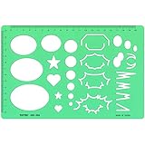 漫画吹き出しテンプレート定規 003-004