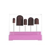 Decdeal プロ 5本 ネイルドリルビット ネイルアート サンディングバンド ペディキュアビット ネイルドリル グリップアクセサリー ネイル 電動ドリル マニキュアマシン