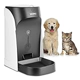 自動餌やり器 自動給餌器 猫&犬ごはん用 自動給餌器 タイマー式音声録音機能付き オートペット フィーダー キャットフード&ドッグフード用自動給餌機1年保証 日本語説明書付き (ホワイト)