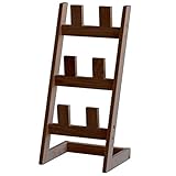 SINAPP スリッパラック 3段 コンパクト 玄関 ラック 3組 6足 木製 スリム SIK6342 ブラウン