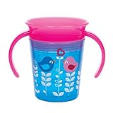 Miracle? 360 Deco Trainer Cup - 6oz(Pink Bird) by Munchkin
