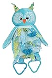 Stephan Baby Knotty Owl Ultra Soft Plush Activity Toy, Blue [並行輸入品]