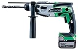 日立工機 14.4V コードレスロータリーハンマードリル 充電式 5.0Ahリチウムイオン電池、急速充電器、予備電池、ケース付 DH14DSL(2LJCK)(L)