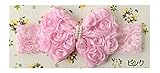 ベビー ヘアバンド 結婚式 りぼん ヘッドバンド パール フォーマル 子供用 khb-008 (ピンク)