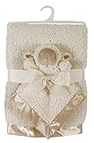 Stephan Baby Satin-Trimmed Sherpa Fleece Blanket and Security Blanket Set, Little Lamb by Stephan Ba
