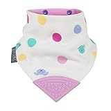 NECKERCHEW(ネッカーチュウ) おしゃれバンダナ ネッカーチュウ 歯固め付 スタイ リバーシブル キャット&ドット&ドッグ