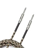 D'Addario ダダリオ シールドケーブル Custom Series Braided Instrument Cable カモフラージュ PW-BG-15CF (4.6m S-S) 【国内正規品】