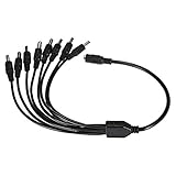 IPOTCH 低消費電力　DC 1〜8電源スプリッタケーブル　コード　アダプタ　12V CCTVカメラ用