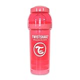 TWIST SHAKE (ツイストシェイク) ツイストシェイク カラフル 哺乳びん プラスチック製 260ml ピーチ