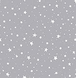 Brewster 2679-002125 Kids Grey Stars Wallpaper by Brewster