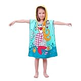 フード付きタオルfor Kids SuperfineファイバーPrinteクリエイティブセクションビーチプールタオル