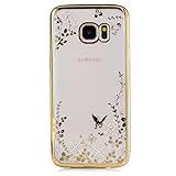 Galaxy S7 Edge ケース UNEXTATI 高品質 TPU カバー 超薄型 メッキ加工 ケース 液晶保護 脱着簡単 透明 耐汚れ 耐衝撃 柔軟 軽量 Samsung Galaxy S7 E