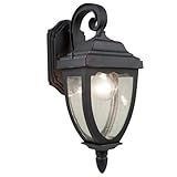 Artcraft Lighting Oakridge 1-Light Outdoor Wall Sconce, Black [並行輸入品]