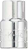 SK Hand Tool 40116 6 Point 1/2-Inch Standard Drive Socket, 1/2-Inch, Chrome by SK Hand Tool