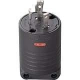 明工社:明工 接地2P30A引掛プラグ(L6-30)30A.250V(黒) MH7173B 型式:MH7173B