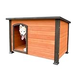 犬小屋 大型犬 木造犬小屋 屋外耐久性 ハウス 猫 ペットハウス 天然木 杉 犬舎 猫舎 木製ゲージ 小型 中型 大型犬 おしゃれ 屋内 屋外 耐重 通気性 防风 防雨 防寒 雨よけ 野外猫 野良猫 ハウス 避難所 簡単 組み立て 四季通用 猫 犬 屋外 小屋 ハウス