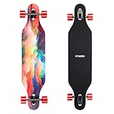 enkeeo ロングスケートボード ドロップスルー コンプリート メープルデッキ ABEC11...