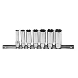 (STRAIGHT/ストレート) マルチディープソケットセット 7ピース 差込角1/4"(6.3mm) 10-2911