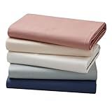 Coyuchi Organic Cotton 220 Percale Fitted Crib Sheet in French Blue by Coyuchi [並行輸入品]