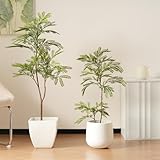 OSJ フェイクグリーン 観葉植物 フェイク ジャカランダ 光触媒 人工観葉植物 大型 140cm