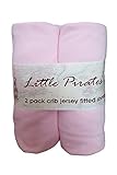 2 pack Baby Crib Fitted Sheets 28x52 Pink [並行輸入品]