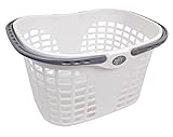 サンコープラスチック ランドリーバスケット 浅型 ランドリーホワイト