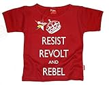 Resist、子供Revolt & Rebel Tシャツ カラー: レッド
