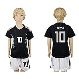 wision 2018ロシアワールドカップアルゼンチンNational # 10 Kid Away Soccer Jersey (ブラック) 12-13Years/XL ブラック