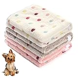 Itisyou 犬 ブランケット 毛布 ペット ブランケット 猫 犬用毛布 防寒 ペット 3枚セット 76x52cm