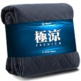 tobest 極涼Premium 敷きパッド ダブル 接触冷感 ブルー 約140cmx205cm 夏 ひんやり 抗菌 涼感 瞬間冷却 クール 吸水速乾 丸洗い