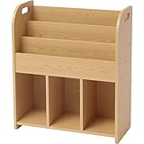 おもちゃ箱 ラック 絵本ラック ナチュラル 幅63×奥行28.2×高さ75cm #9321