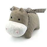 Baidecor Ceram Hippo Bowknot Money Box Piggy Bank