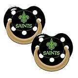 Baby Fanatic Pacifier - Glow In The Dark (2 Pack) - New Orleans Saints by Baby Fanatic [並行輸入品]