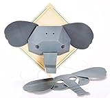 Hape Friendly Elephant 3D Kid's Wall Art Kit [並行輸入品]